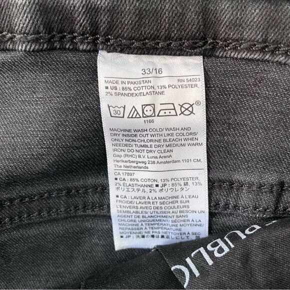 SOLD NOT AVAILABLE!! BANANA REPUBLIC High-Rise Bootcut Jean, Black, Size 18 - Picture 10 of 10